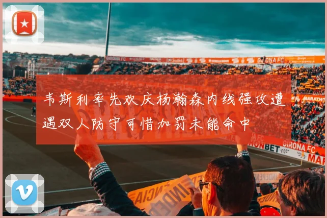 韦斯利率先欢庆杨瀚森内线强攻遭遇双人防守可惜加罚未能命中